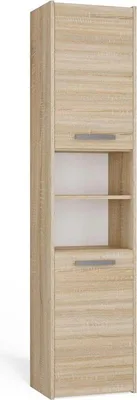 Obrázok produktu pre Moderná kúpeľňová skrinka – kompaktný úložný priestor – šírka 40 cm | Farba: dub Sonoma | Rozmery: 170 x 40 x 30