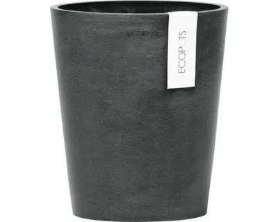 Produktbild von Orchideenvase Orchideentopf Ecopots Morinda Orchidee Kunststoff Ø 17 cm H 19,5 cm dunkelgrau