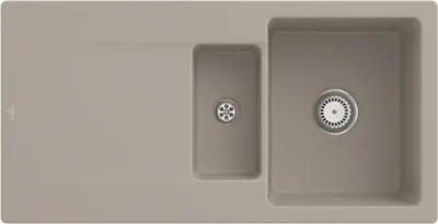 Produktbild von Villeroy & Boch Keramikspüle 333701AM, Siluet 60 R Einbauspüle - inkl.