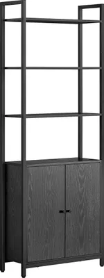 Produktbild von Bücherregal 24 x 60 x 159,5 cm, Ebenholz, Schwarz