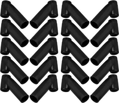 Produktbild von Drachenrahmen-Verbinder – Drachenteile zur Reparatur – Bau und Reparatur von Drachen – Universelles Design, flexibel – 3,80 x 1,80 x 1,00 cm – Schwarz