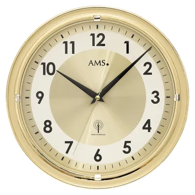 Produktbild von AMS Funk-Wanduhr, Funkwerk, D30x4cm, 5946