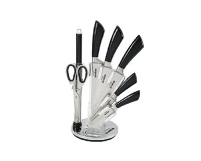 Obrázok produktu pre Sada nožov Schäfer Metallic Black (8 ks) Ergonomické rukoväte