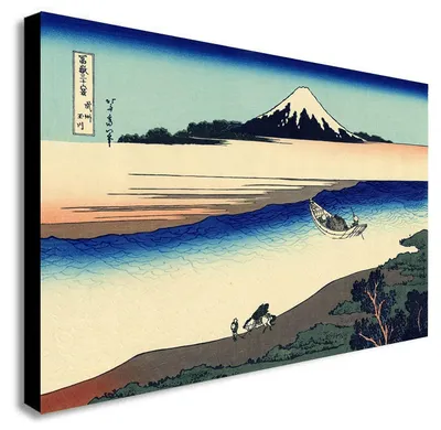 Produktbild von Japanisches Leinwandbild, gerahmtes Druckwerk