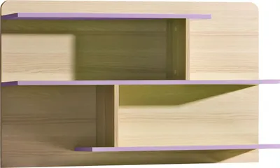 Produktbild von Kinderzimmer-Hängeregal 110 cm breit, Farbe: Lila
