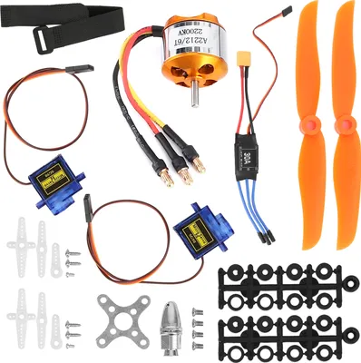 Produktbild von RC letadlo na dálkové ovládání 2212 KV2200 motor 6035 vrtule servo 30A ESC XT60 set