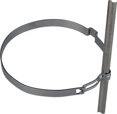 Obrázek produktu pro DEHN držák potrubí, Rd 8 mm, NIRO, pro dešťovou rouru Ø 100 mm, 1 ks.