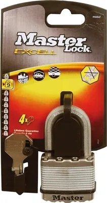 Image de MASTER LOCK Cadenas Excell M5EURDLF 52 mm Acier, à blocage différent SB