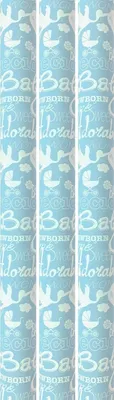 Produktbild von Benza Geschenkpapier für die Geburt eines Jungen – 200 x 70 cm – 3 Rollen