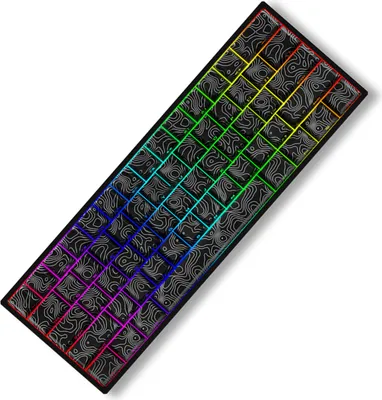 Produktbild von Kabelgebundene mechanische Tastatur, 61 Tasten, Hot-Swap-Gaming-Tastatur mit einstellbaren LED-Leuchten, Magnetschaft-Tastatur fuer Computer/PC/Laptop