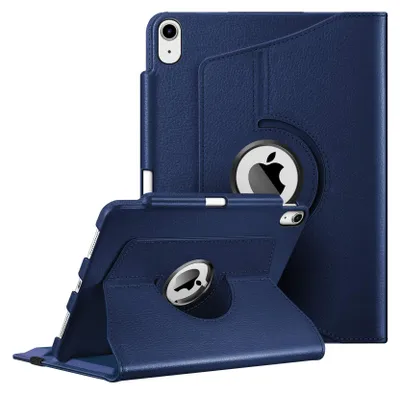 Produktbild von FINTIE Hülle für iPad Air 11 Zoll M4/M3/M2 (2026/2025/2024), iPad Air 5. Gen 2022/ iPad Air 4 2020 10.9 Zoll mit Stifthalter - 360 Grad verstellbare Schutzhülle Cover mit Standfunktion, Marineblau