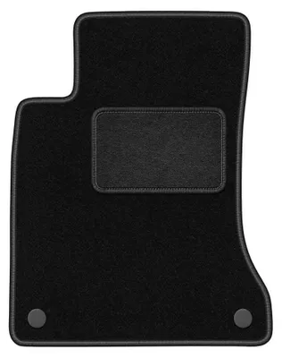 Image de Tapis conducteur en moquette pour Mercedes W176 2012-2018 (A-klasa) – 1 pièce, noir, sur mesure – Wielganizator LUX