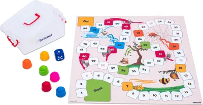 Produktbild von Betzold XL-Leiterspiel, 75 x 75 cm, Ausführung: Spielplane inkl. Figuren