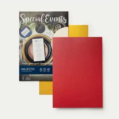 Produktbild von Favini A69H154, Standard-Grußkarte, Herzlichen Glückwunsch, Gold, Papier, 120 g/m², A4