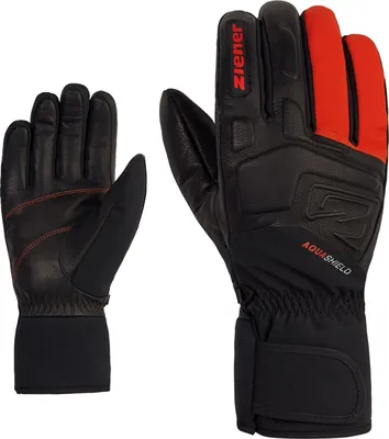Image de Ziener Glyxus As Gants Orange,Noir 8 Homme Orange,Noir 8