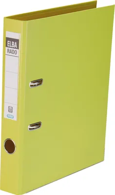 Produktbild von ELBA Ordner rado plast - smal Geel - A4 - Gelb - 5 cm - 50 x 290 x 318 mm