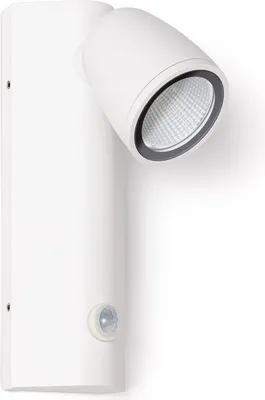 Produktbild von LED Wandleuchte Außen 6W Aluminium mit Bewegungssensor Abel Weiß