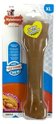 Produktbild von Nylabone Flexible Puppy Bone Souper Xlarge - Dog Toy - Chicken From 23kg