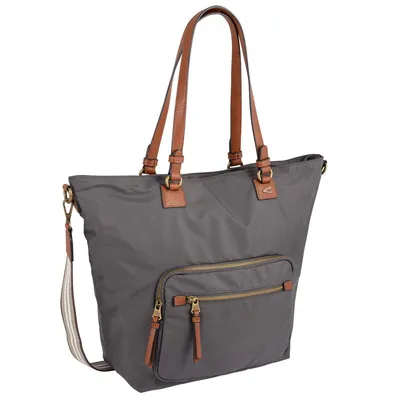 Produktbild von Camel Active Damen Schultertasche/ Shopper BARI Grau Textil-Kunstleder-Mix-