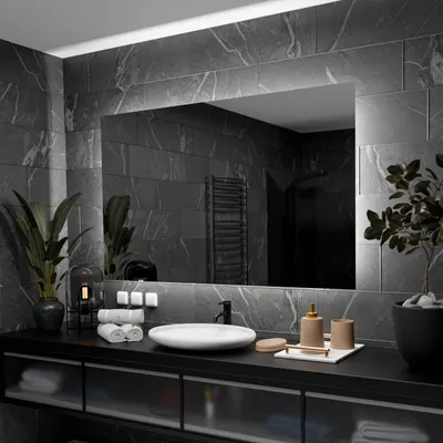 Produktbild von Kúpelnové zrkadlo s LED osvetlením - Dubai - 150 cm - 80 cm