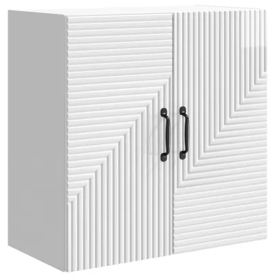 Produktbild von Wandschrank Hochglanz Weiß 59 x 31 x 60 cm Holzwerkstoff