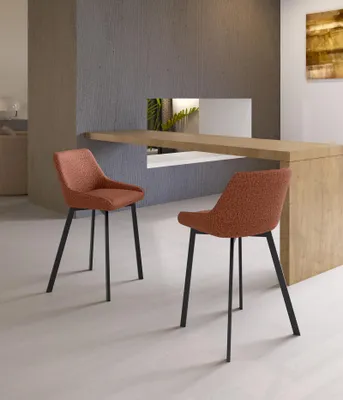 Produktbild von Fox - Schwarzer Stoffhocker - 2er-Set