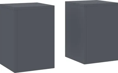 Produktbild von Möbel Outdoor-Pflanzensäulen 2 Stk. Anthrazit 24x24x35 cm Stahl - Beete 865808
