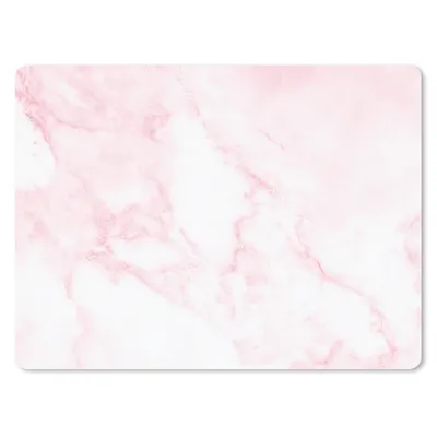 Produktbild von MuchoWow® Mauspad Mousepad Marmor - Weiß - Rosa - Chic - Marmoroptik 23x19 cm - Mousepads - Maus Mat - Pad - Mausunterlage - Schreibtischunterlage - Mauspad