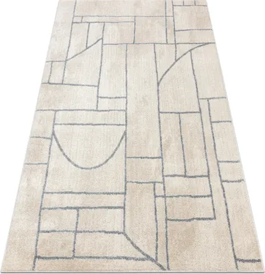 Produktbild von Teppich FUSION 0806 creme / hellgrau - Geometrisch, modern, abstrakt beige 200x290 cm