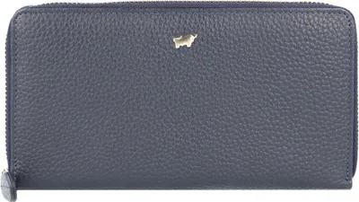 Produktbild von Portemonnaie ASTI Reißverschluss-Geldbörse 18 Kartenfächer blau Damen - Leder