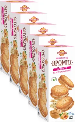 Produktbild von Cookies Doppelkekse gefüllte Hafer-Kekse mit Erdnussbutter-Creme 900g aus Griechenland