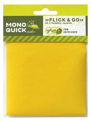 Obrázek produktu pro Samolepicí záplaty, žlutá - záplata, nažehlovací, nášivky, nášivky, velikost: 10,0 x 20,0 cm