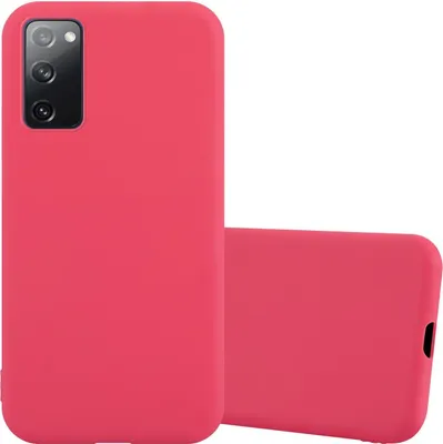 Produktbild von Cadorabo Hülle für Samsung Galaxy S20 FE Schutzhülle in Rot Handyhülle TPU Silikon Etui Case Cover