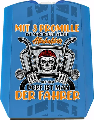 Produktbild von Dorf Parkscheibe mit Spruch Mit 3 Promille ist man der Fahrer