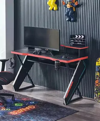 Productafbeelding van Modern bureau, kinderbureau, zwart, gaming bureau, computerbureau