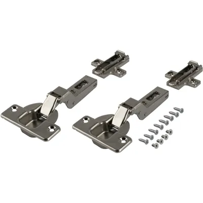 Produktbild von Accuride 1432 Scharnier Set - Schiebetürbeschlag für dicke innenliegende Schiebetüren 20,6-31,8mm, Stahl