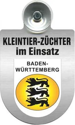 Produktbild von Einsatzschild Windschutzscheibe -Kleintierzüchter im Einsatz - incl. Regionen nach Wahl - 309360 - Color - Region Baden-Württemberg