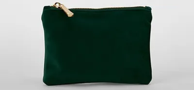 Produktbild von BagBase BG715 | Velvet Accessory Pouch - Farbe: Dark Emerald - Größe: S (17 x 12 cm)