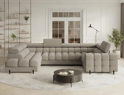 Produktbild von Couchgarnitur Ecksofa Fectory mit Schlaffunktion und Bettkasten Wohnlandschaft