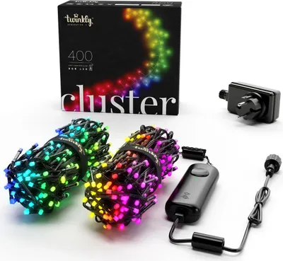 Obrázok produktu pre Twinkly TWS400STP-BEU, 400 lámp, LED, Multi, 30000 h, Vnútorná / vonkajšia, Čierna