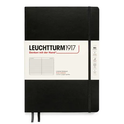 Produktbild von Leuchtturm1917 Notizbuch B5 Hardcover schwarz liniert