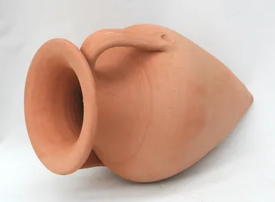 Produktbild von Kräutertopf Amphore Pflanzkübel TERRACOTTA "BICO-2" - ca.45 CM OHNE Ständer breit mit Henkel