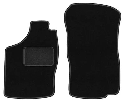 Obrázok produktu pre Predné velúrové koberce pre: Opel Astra F 1991-2002 (hatchback/sedan/kombi) – 2 ks, čierne, na mieru – Wielganizator LUX
