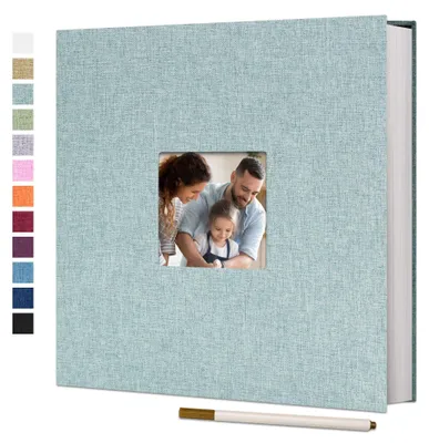 Produktbild von Großes Fotoalbum mit selbstklebenden Seiten und Leinenumschlag