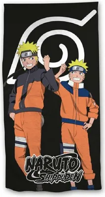 Obrázok produktu pre Schwarze Naruto Badetuch 70 x 140 cm