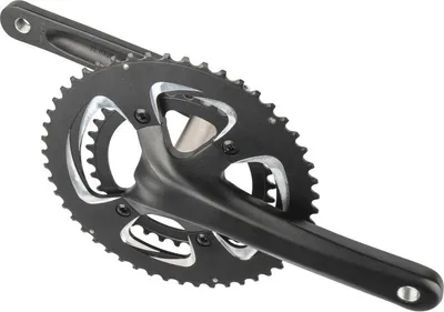 Zdjęcie produktu dla korby 2x11 50/34z 172,5 mm czarne srebrne