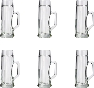 Image de Verre a biere, Chope de bière lot de 6, Premium, Côtelé - 0,3 litre