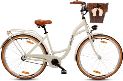Produktbild von Goetze Style 28 Zoll Damen Citybike, 1-Gang Rücktrittbremse, Tiefeinstieg, Komfortfahrrad mit Korb