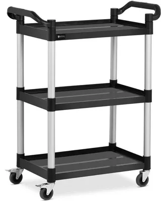 Immagine prodotto di Carrello di servizio con 3 ripiani - Carrello portavivande in plastica, 63 x 40 cm