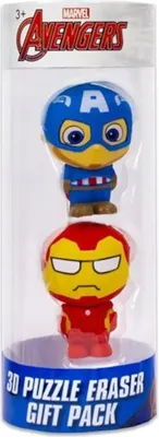 Produktbild von Sambro - Marvel Avengers - 3D Puzzle Radiergummi Figuren Sammler sammeln Figur Sammelfiguren Kinder